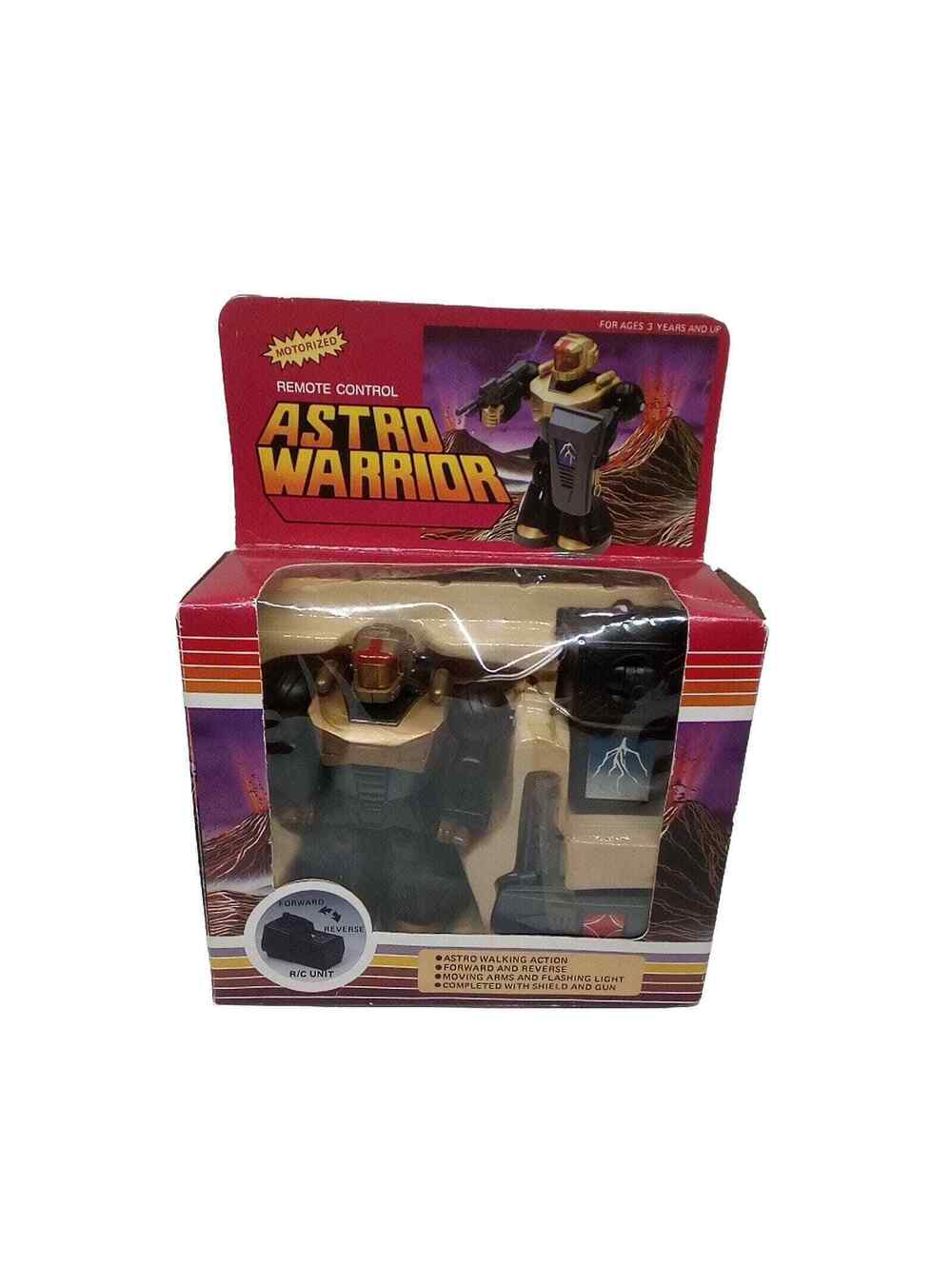 1985 Ciba Astro Warrior Battery Operated Wired Remote Control Motorized New